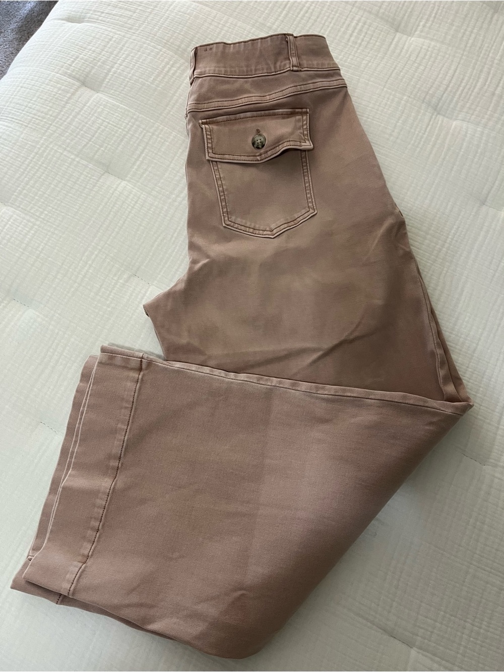 SPANX Stretch Twill Wide Leg Crop Pant Size XL - Picture 14 of 16